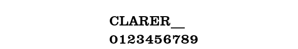 Fuente CLARER__.TTF