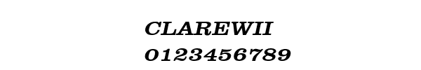 Fuente CLAREWII.TTF