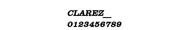 Fuente CLAREZ__.TTF