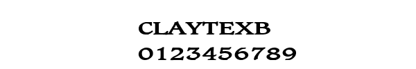 Fuente CLAYTEXB.TTF