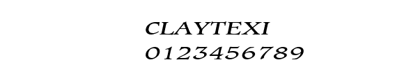 Fuente CLAYTEXI.TTF