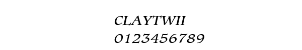 Fuente CLAYTWII.TTF