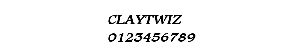 Fuente CLAYTWIZ.TTF