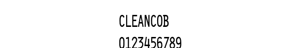 Fuente CLEANCOB.TTF