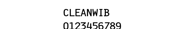 Fuente CLEANWIB.TTF