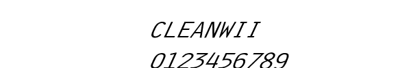Fuente CLEANWII.TTF
