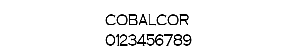 Fuente COBALCOR.TTF