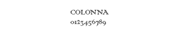 Fuente COLONNA.TTF