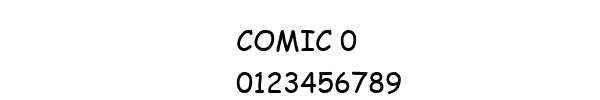 Fuente COMIC 0.TTF
