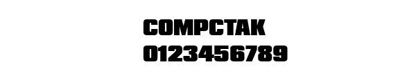 Fuente COMPCTAK.TTF