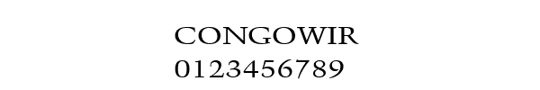 Fuente CONGOWIR.TTF