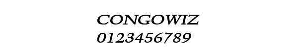 Fuente CONGOWIZ.TTF