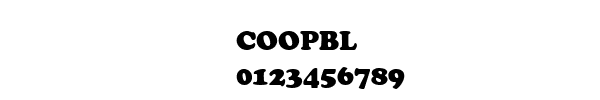 Fuente COOPBL.TTF