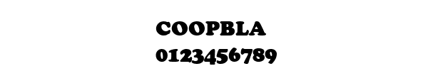 Fuente COOPBLA.TTF