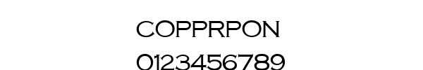 Fuente COPPRPON.TTF