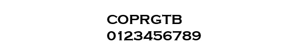 Fuente COPRGTB.TTF