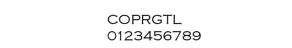 Fuente COPRGTL.TTF