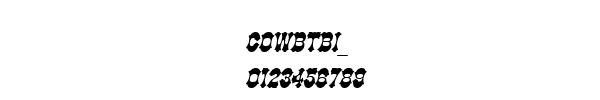 Fuente COWBTBI_.TTF