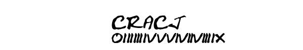 Fuente CRACJ.TTF