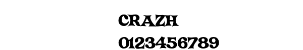 Fuente CRAZH.TTF