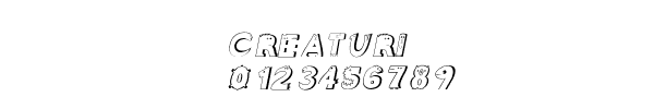 Fuente CREATURI.TTF