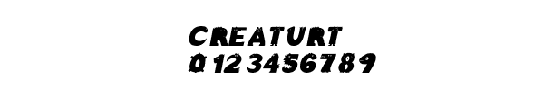 Fuente CREATURT.TTF