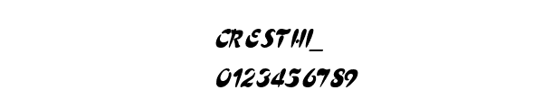Fuente CRESTHI_.TTF