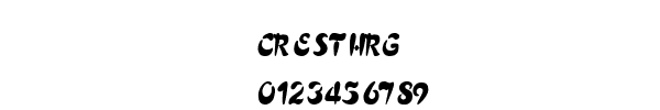 Fuente CRESTHRG.TTF