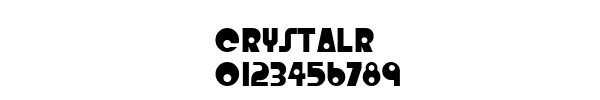Fuente CRYSTALR.ttf