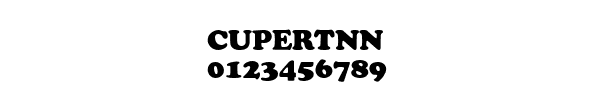 Fuente CUPERTNN.TTF