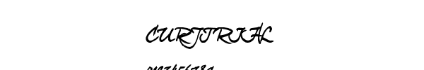 Fuente CURJTRIAL.ttf