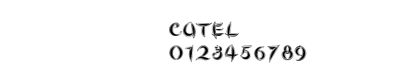 Fuente CUTEL.TTF