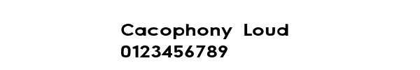 Fuente Cacophony Loud.ttf