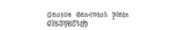 Fuente Cactus Sandwich Plain.ttf