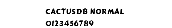 Fuente CactusDB Normal.ttf