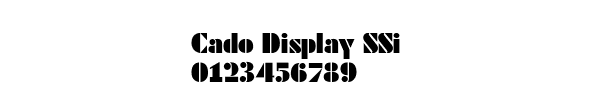 Fuente Cado Display SSi.ttf