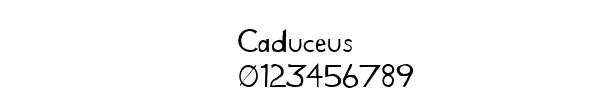 Fuente Caduceus.ttf