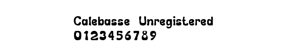 Fuente Calebasse (Unregistered).ttf