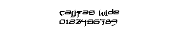 Fuente Califas Wide.ttf