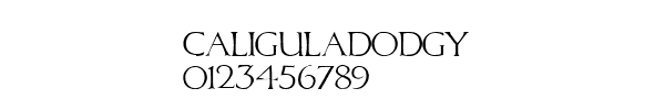 Fuente CaligulaDodgy.TTF