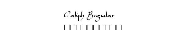 Fuente Caliph Regular.ttf