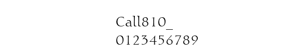 Fuente Call810_.ttf