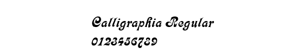 Fuente Calligraphia Regular.ttf