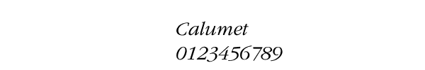 Fuente Calumet.TTF