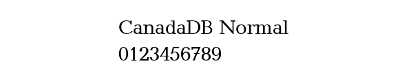 Fuente CanadaDB Normal.ttf