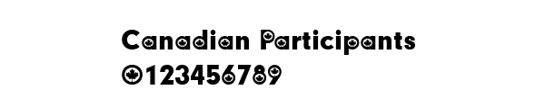 Fuente Canadian Participants.ttf
