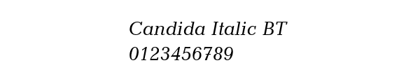 Fuente Candida Italic BT.ttf