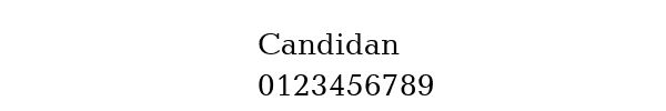 Fuente Candidan.ttf