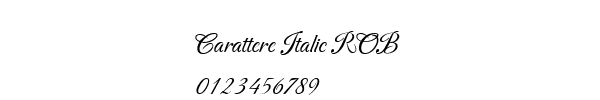 Fuente Carattere Italic ROB.ttf