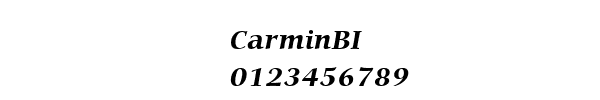 Fuente CarminBI.ttf